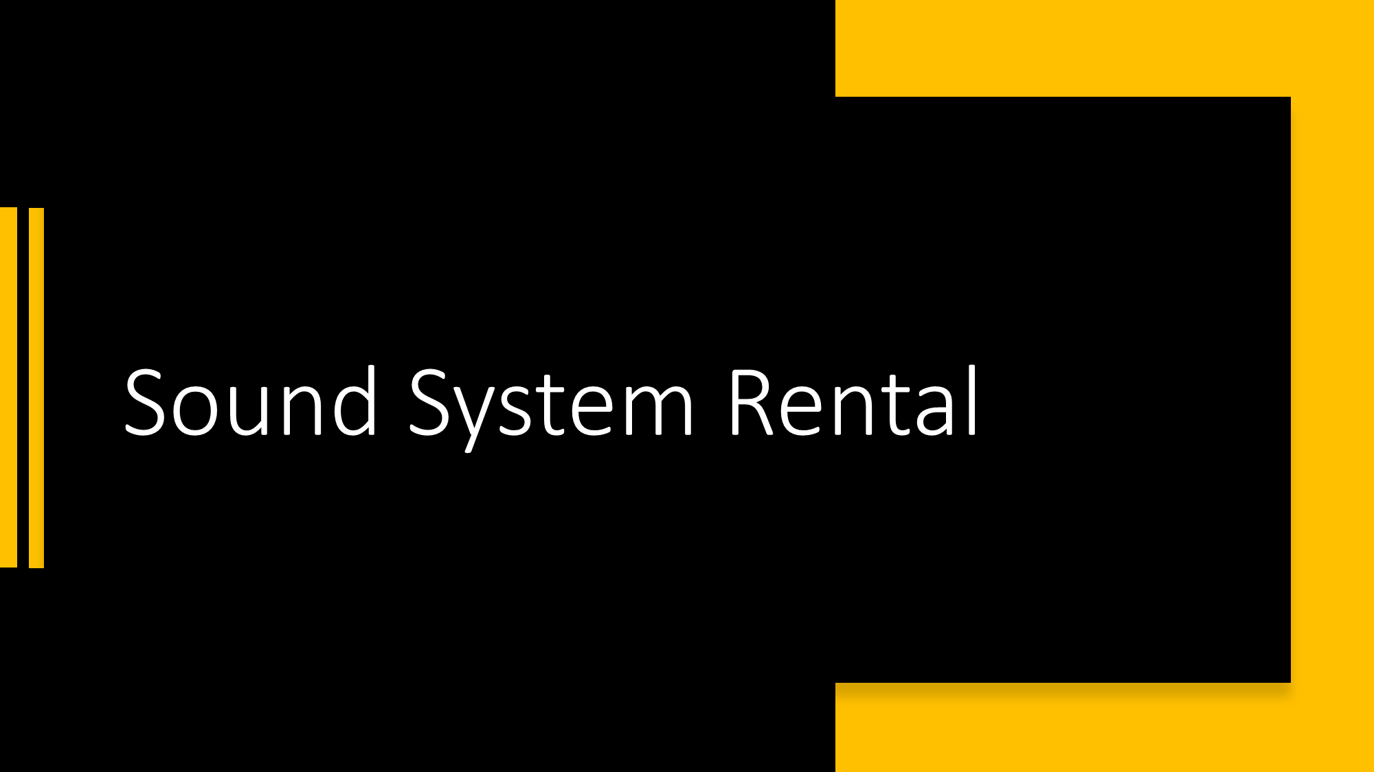 AV System rentals in UAE
