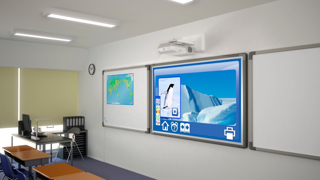 Ultra-Short Throw Projector for Classrooms