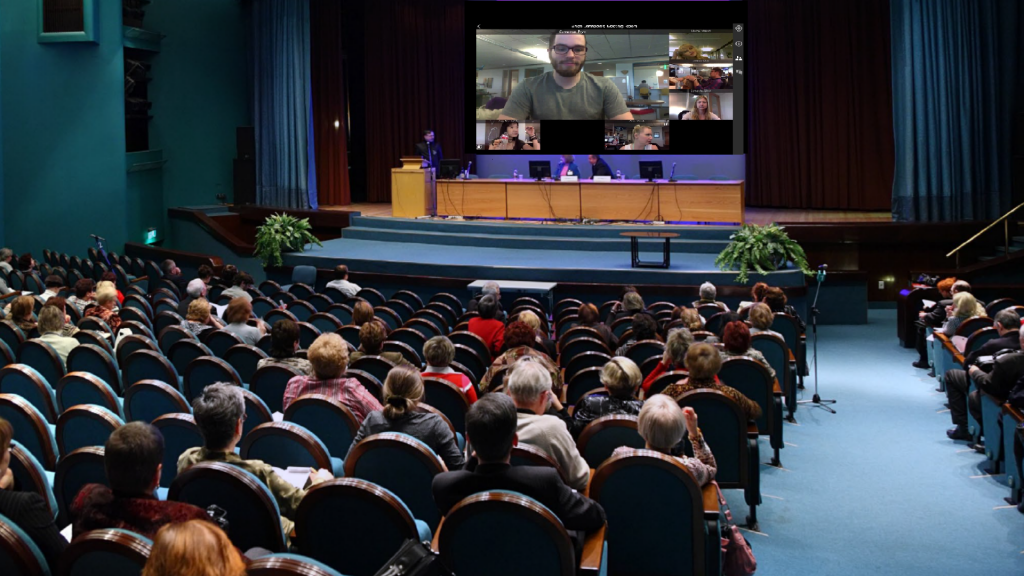 Video Conferencing implementation in Large Meeting Spaces