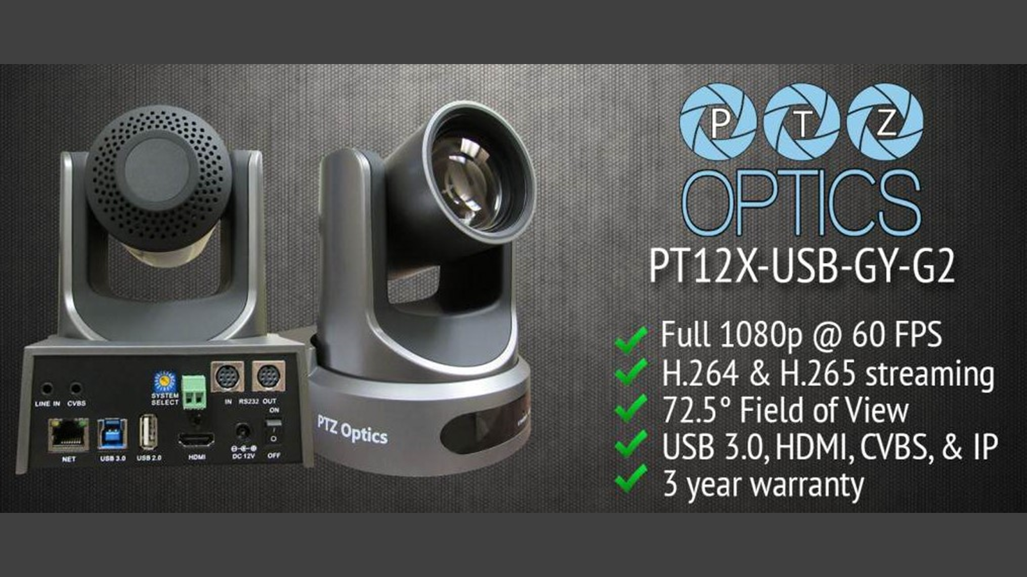 PTZOptics 12X-USB-G2